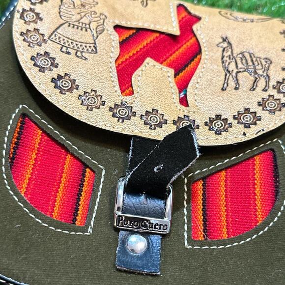 Paulo Cuervo Handcrafted Peruvian Style Satchel HandBag - Picture 3 of 6